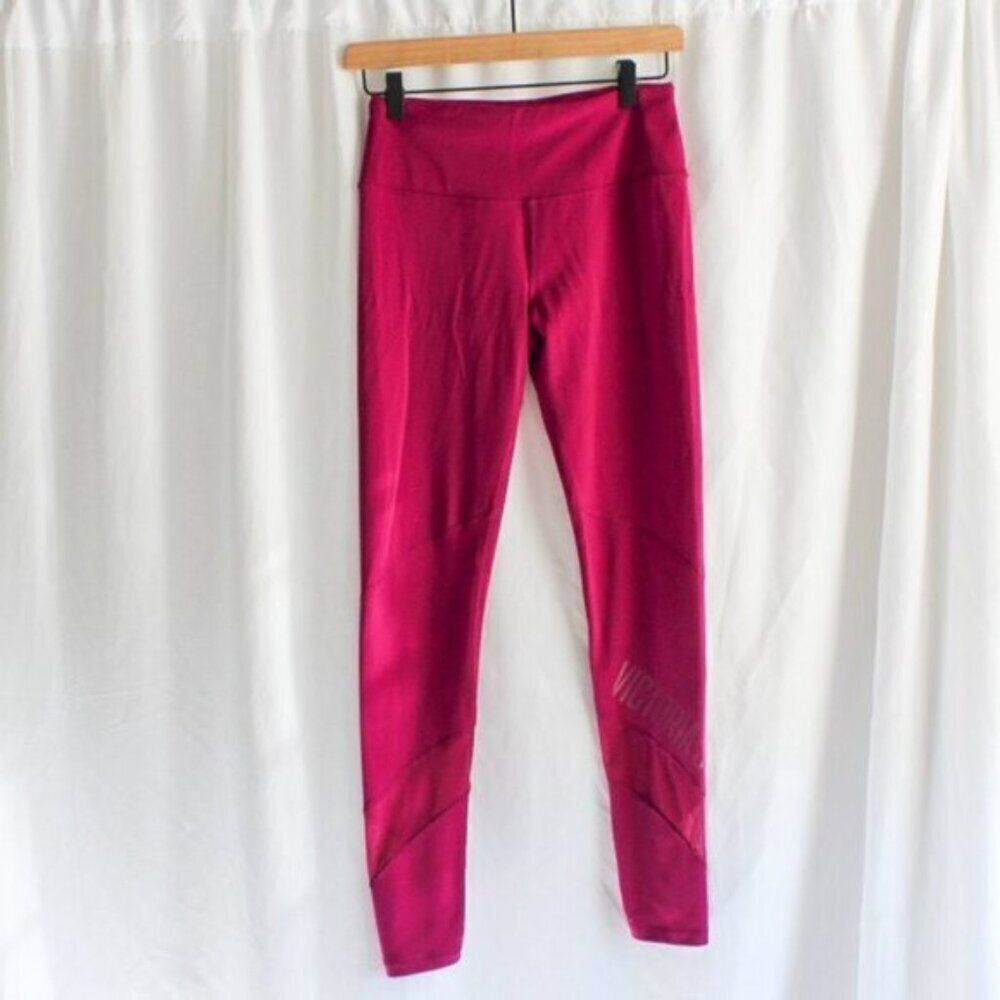 Victoria Secret Sport High Rise Knockout Tight Leggings Bright Fuchsia Small